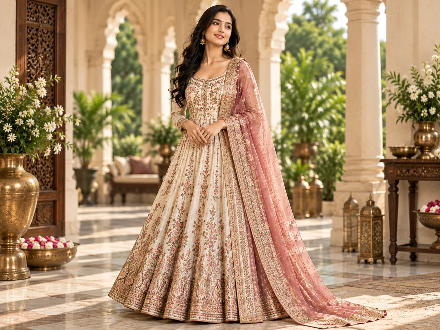 AI virtual try-on example for Indian clothes