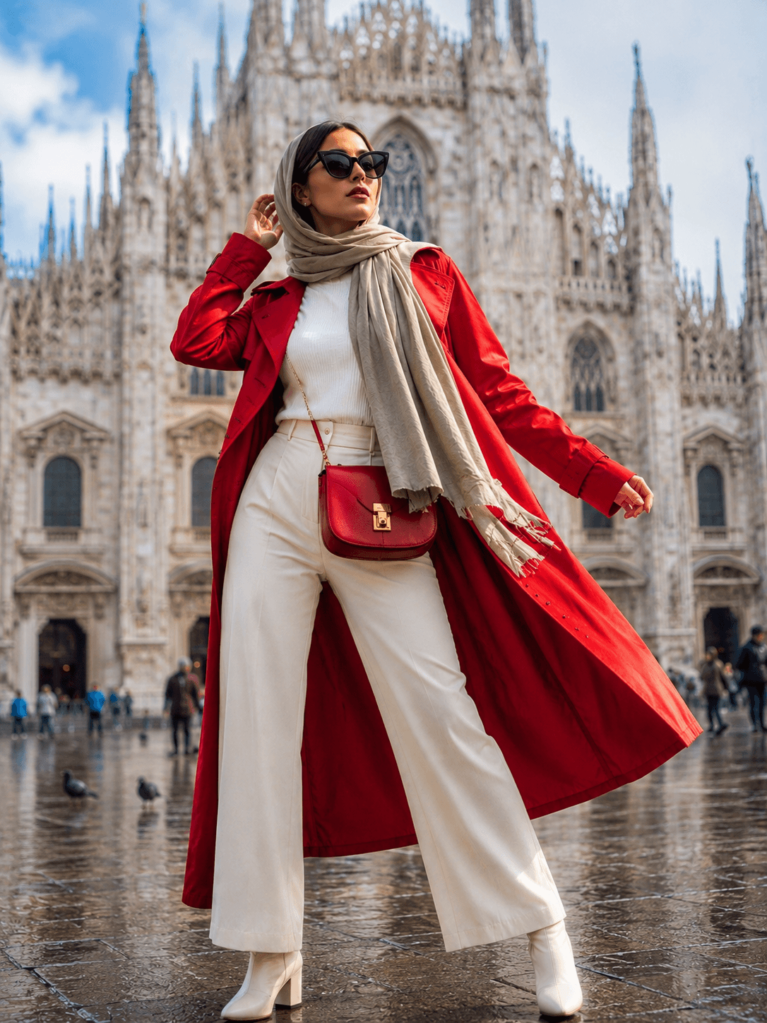 Resort fashion look